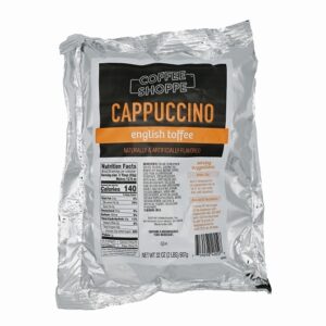 Coffee Shoppe Cappuccino English Toffee, 2 Pounds, 6 Per Case