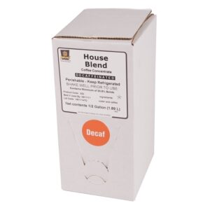 Javo Beverage 40X House Blend Decaf Coffee Bag In Box, 0.5 Gallon, 2 Per Case