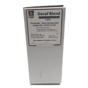 Javo Beverage 32X House Blend Decaf Coffee Bag In Box 0.5 gal (64 fl oz 4.17 lbs) 2 Per Case