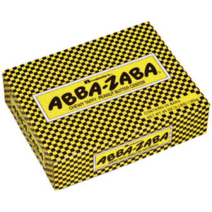 Annabelle s Abba-Zaba Chewy Taffy Candy, Peanut Butter Center, 2 Ounce, 24 Bars per Box