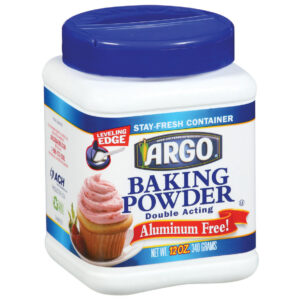Argo Double Acting Baking Powder, 12 Ounce Canister, 12 Per Case