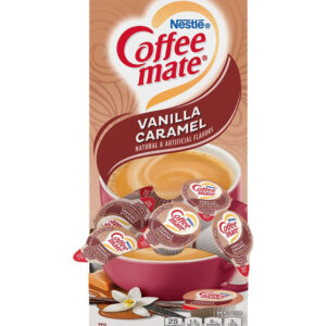 Coffee-Mate Vanilla Caramel Single Serve Liquid Creamer, 0.375 Ounce per Cup, 180 per Case