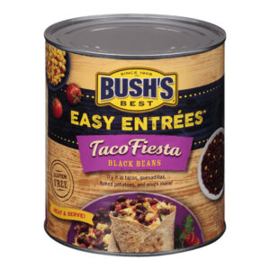 Bush s Taco Fiesta Black Beans, 108 Ounce , 6 per Case