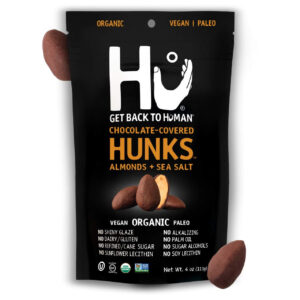 Hu Chocolate Covered Hunks Almonds With Sea Salt Dark Chocolate 4 Oz - Pack of 6