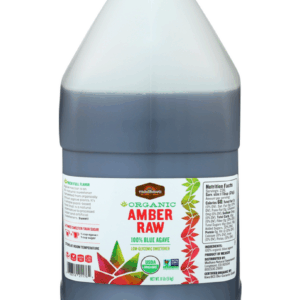 Madhava Organic Amber Raw 100% Blue Agave, 76 Ounce Jug, 4 per Case