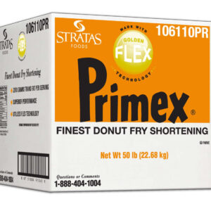 Primex Golden Flex Donut Fry Shortening, 50 Pound, 1 Each