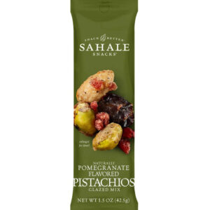Sahale Naturally Pomegranate Flavored Pistachios Glazed Mix, 1.5 Ounce, Pack of 9
