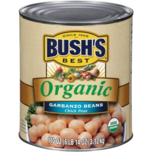 Bush s Best 100% Organic Garbanzo Beans, #10 Can, 6 per Case