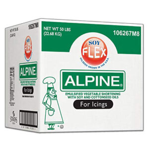 Alpine Soy Flex Emulsified Vegetable Shortening for Icings, 50 Pounds