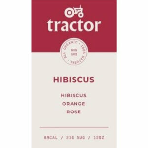 Tractor Beverage Co Organic, Non-GMO Concentrate, Hibiscus, 32 Oz., Pack of 12