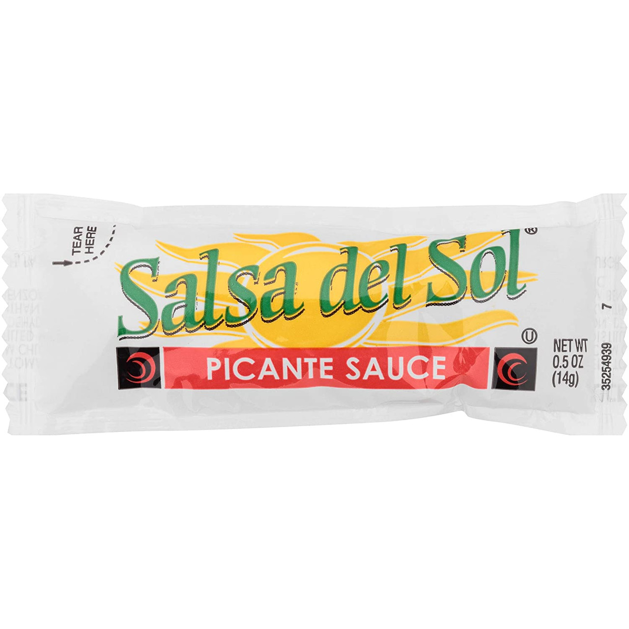 Salsa Del Sol Picante Sauce Packets, .5 Ounces - 200 Per Case