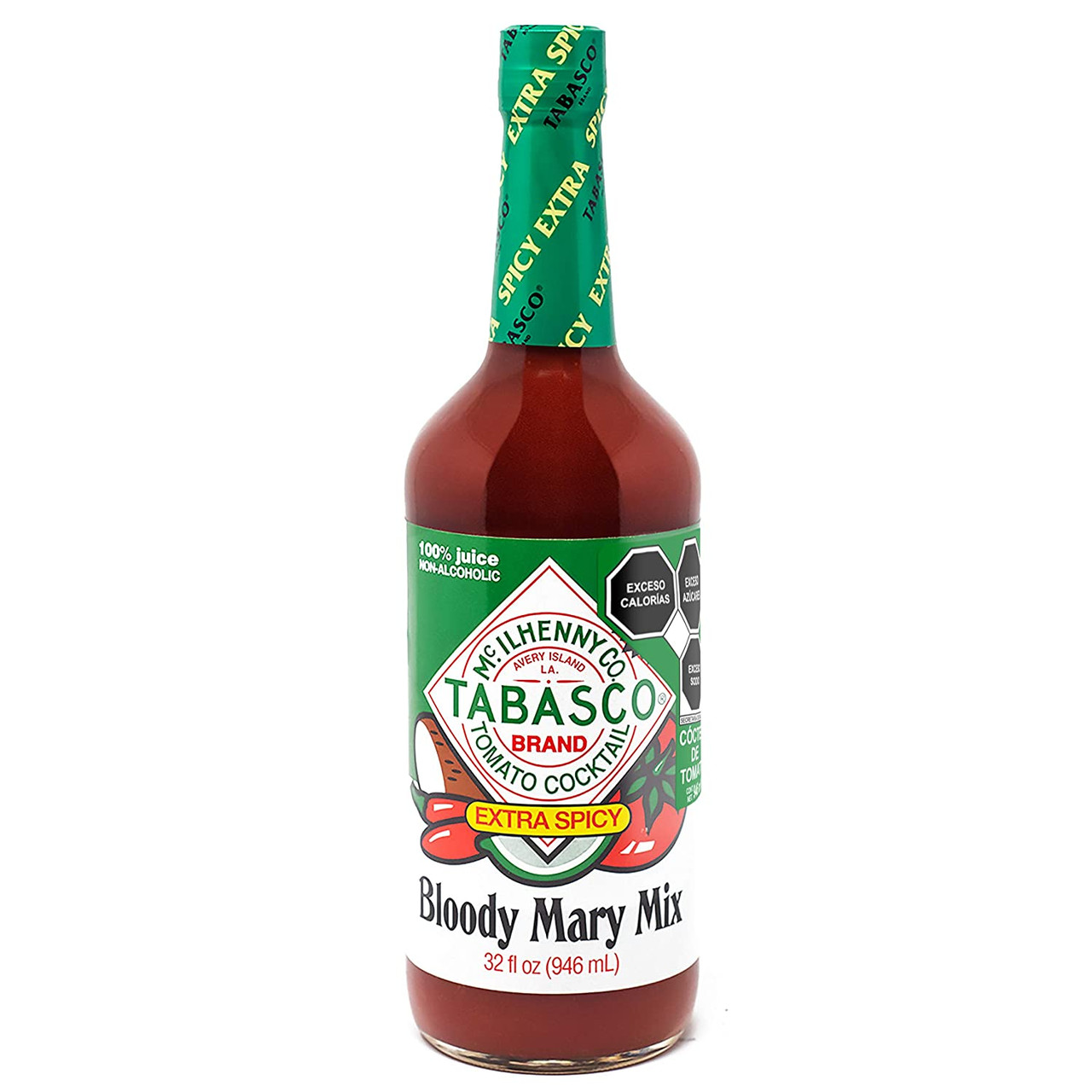 Tabasco Spicy Bloody Mary and Cocktail Mix, 32 Oz (Pack of 12)