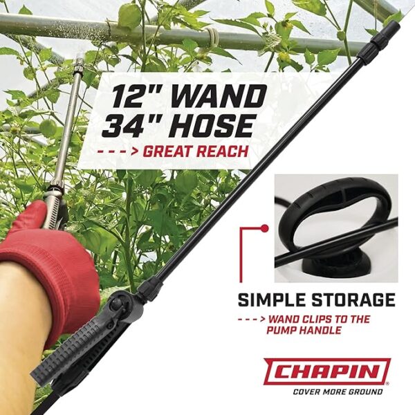 Chapin 20000 Made in USA 1 -Gallon Lawn and Garden Pump Pressured Sprayer - Image 2