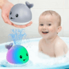 Gigilli Light Up Whale Bath Toys Sprinkler for Babies