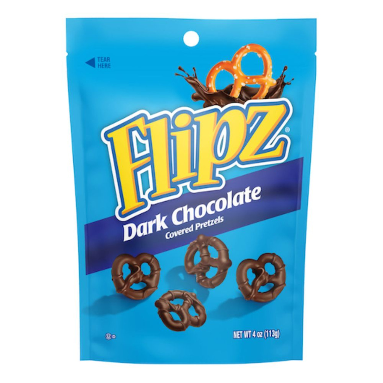 Flipz Dark Chocolate Pretzel, 4 Ounce, Pack of 6