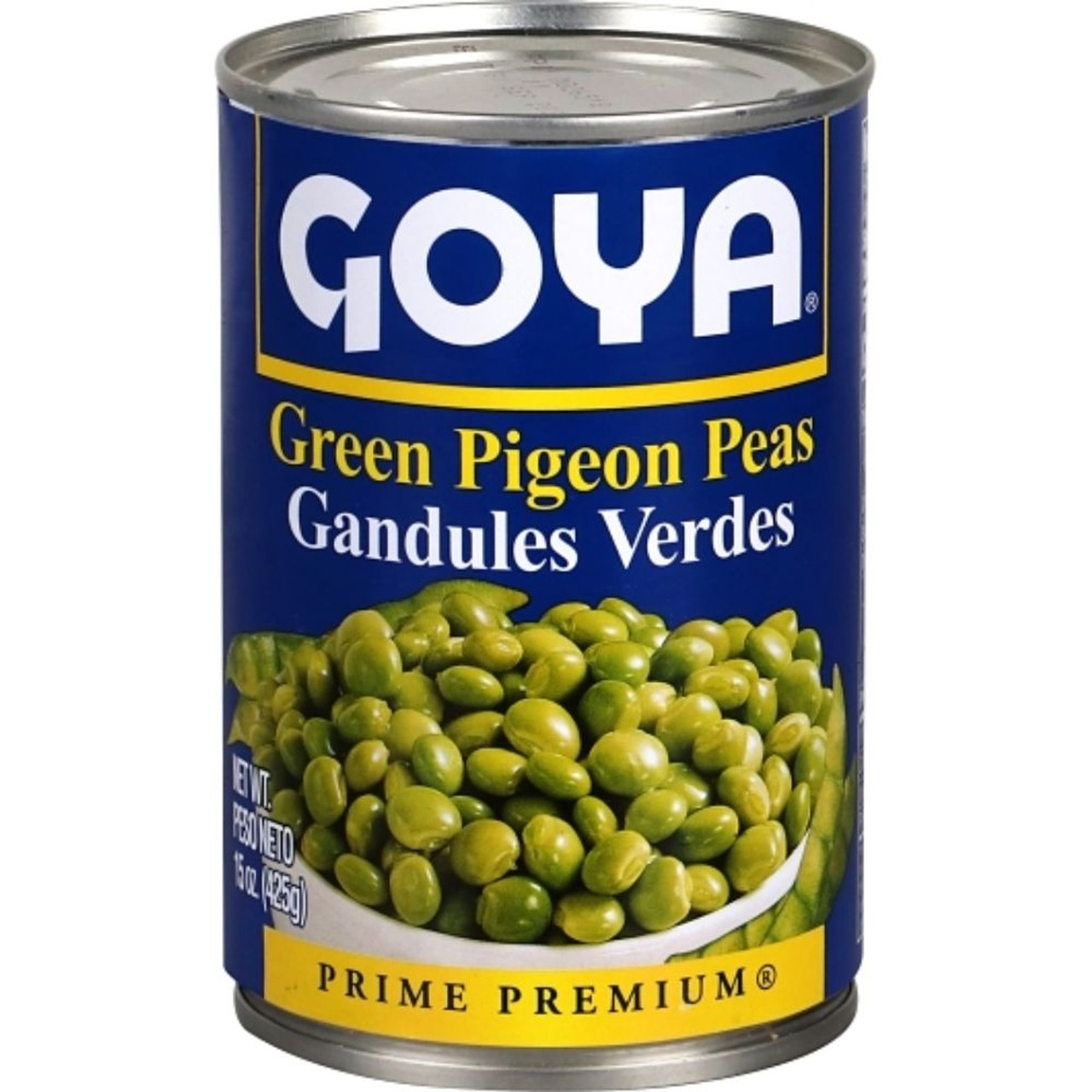 Goya Green Pigeon Peas, 15 Ounce, 24 per Case