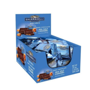 Ghirardelli Dark Chocolate Sea Salt Caramel Squares, .53 Oz  55/Box, 12/case (Pack of 660)