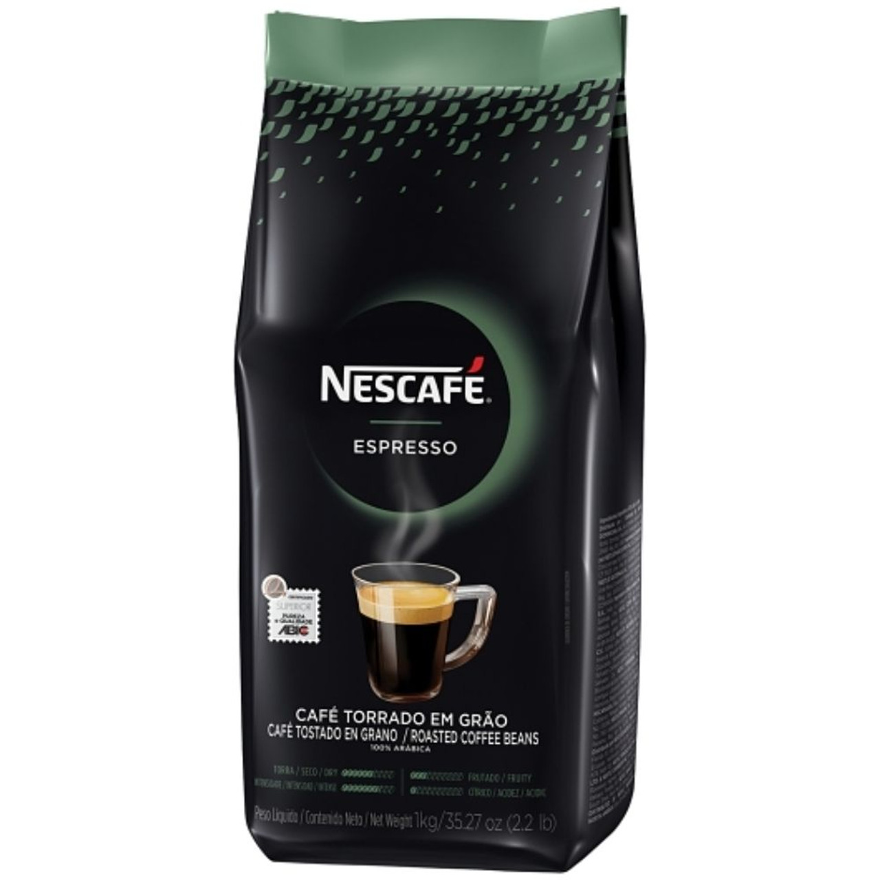 Nescafe Whole Espresso Coffee Bean, 2.2 Pound Bag (Pack of 6)