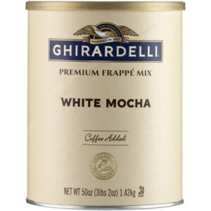 Ghirardelli White Mocha Frappe, 3.12 Pound Can, 6 Cans per Case