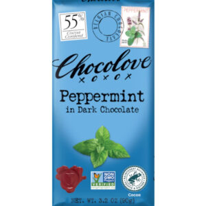 Chocolove Peppermint In Dark Chocolate 3.2 Oz (Pack of 144)