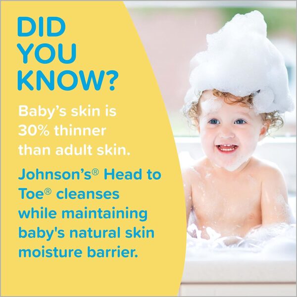 Johnson's Head-To-Toe Gentle Baby Body Wash & Shampoo - Image 2
