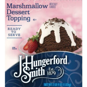 J Hungerford Smith Marshmallow Dessert Topping, 36 Ounce, Pack of 6