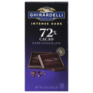 Ghirardelli Intense Dark 72% Cacao, 0.219 Pound, 12 Per Case