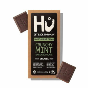 Hu Crunchy Mint Dark Chocolate Bar 2.1 Oz, 24 Per Pack
