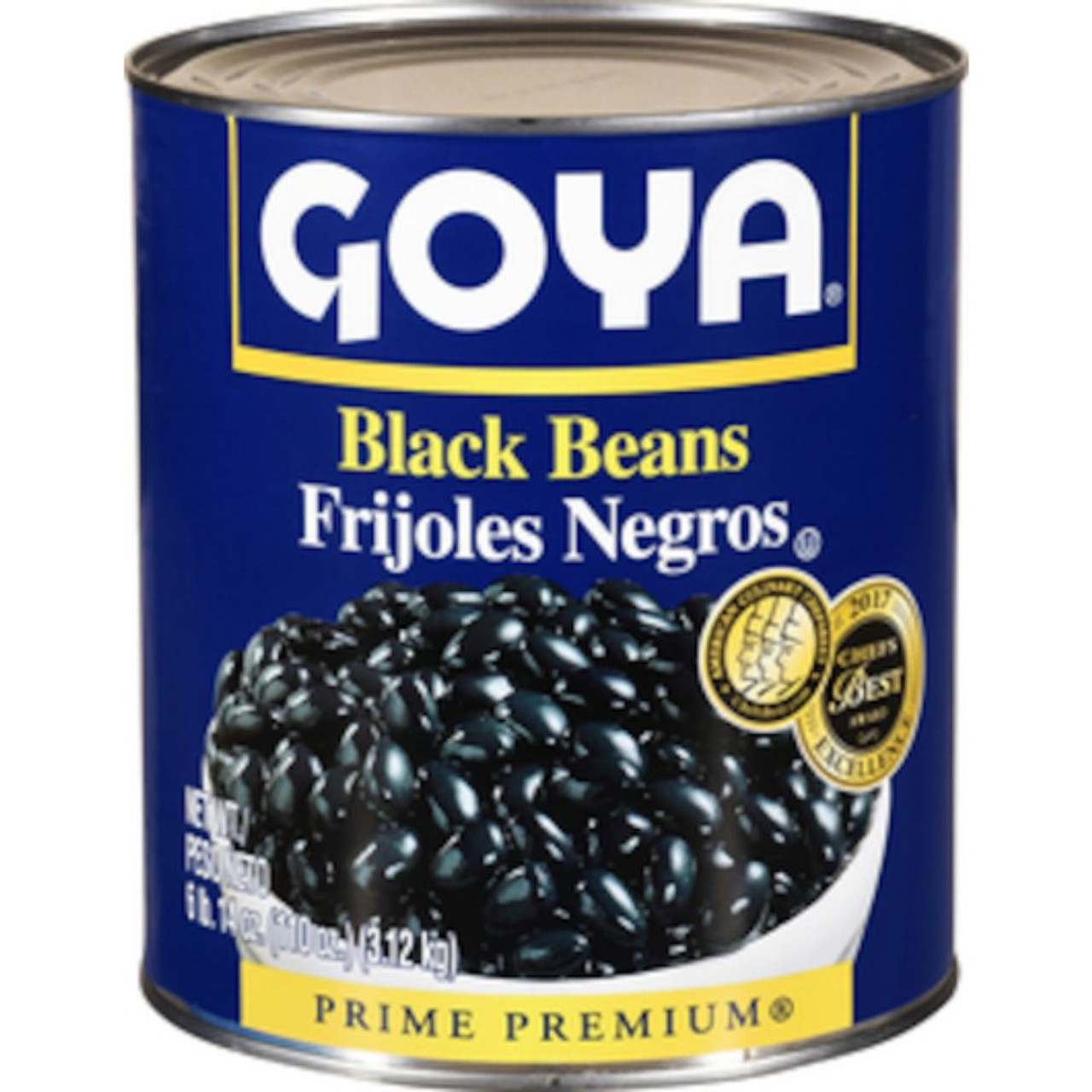 Goya Premium Black Beans, 110 Ounce, 6 Cans per Case
