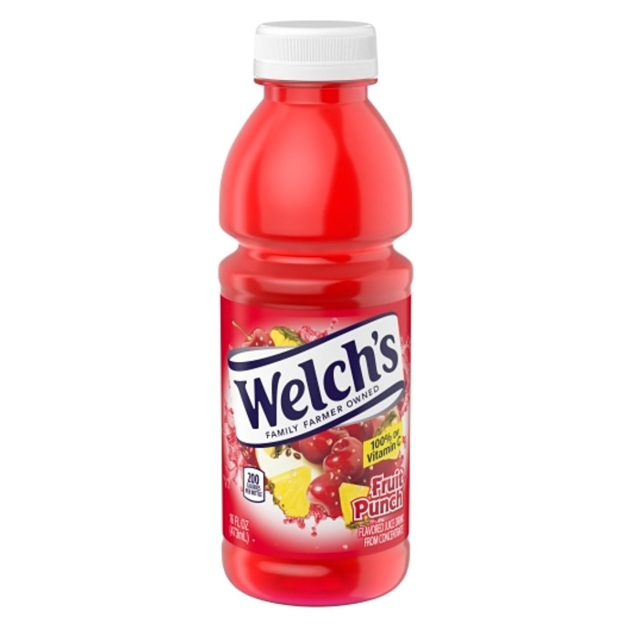 Welch s Juice Pet Bottles Fruit Punch Drink, 16 Fluid Ounces