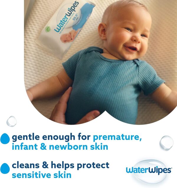WaterWipes Plastic-Free Original 99.9% Water Based Wipes - Image 2