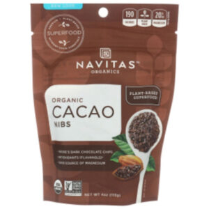 Navitas Organics Organic Cacao Nibs, 4 Ounces per Bag  (12 per Case)