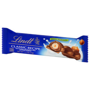 Lindt & Sprungli Classic Recipe Whole Hazelnut Bar Display, 1.2 oz, 36 Per Case