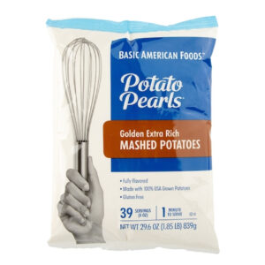 Basic American Foods Golden Potato Pearls Extra Rich, 29.6 Ounce, 12 Per Case