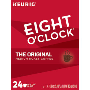 Eight O Clock Original Medium Roast Coffee K-Cups, 8.3 Ounce, 4 Per Case