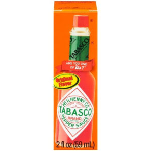 Tabasco Pepper Sauce Hot Sauce Bottle, 2 Fluid Ounce, 24 Per Case