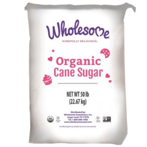 Wholesome Sweetener Organic Cane Sugar, 50 Pounds