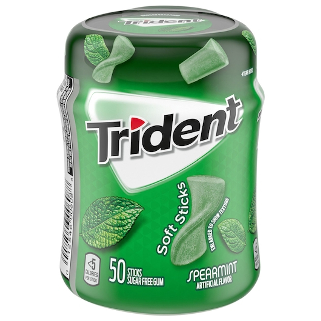 Trident Spearmint Gum, 50 Count, 4 Per Box, 6 Per Case