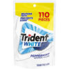 Trident Gum White Peppermint Sugar Free, 110 Count, 4 Per Box, 4 Per Case