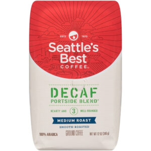Seattle s Best Decaf Portside Blend Ground Coffee, 12 Ounce, 6 Per Case