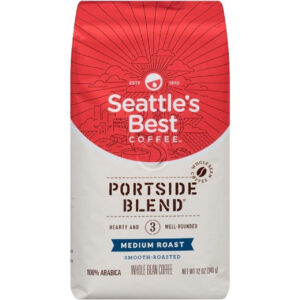 Seattle s Best Portside Blend Whole Bean Coffee, 12 Ounce, 6 Per Case