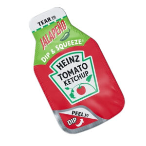 Heinz Jalapeno Ketchup Dip & Squeeze Single Serve Packet, 27 Gram, 500 Per Case