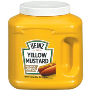 Heinz Kosher Mustard Bulk, 104 Ounce, 6 Per Case