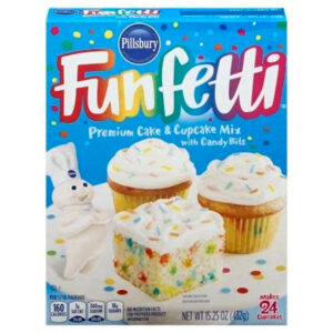Pillsbury Baking Funfetti Cake Mix, 15.25 Ounce, 12 Per Case
