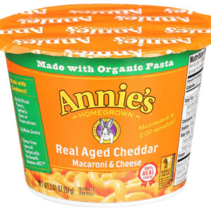 Annie s Real Aged Cheddar Macaroni & Cheese Pasta, 2.01 Ounce, 12 Per Case