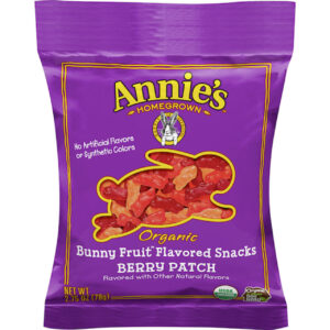 Annie s Organic Berry Patch Bunny Fruit Snacks, 2.75 Ounce, 36 Per Case