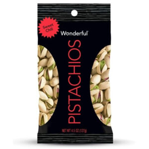 Wonderful Pistachios Pistachio Sweet Chili, 4.5 Ounces, 8 Per Box, 3 Per Case