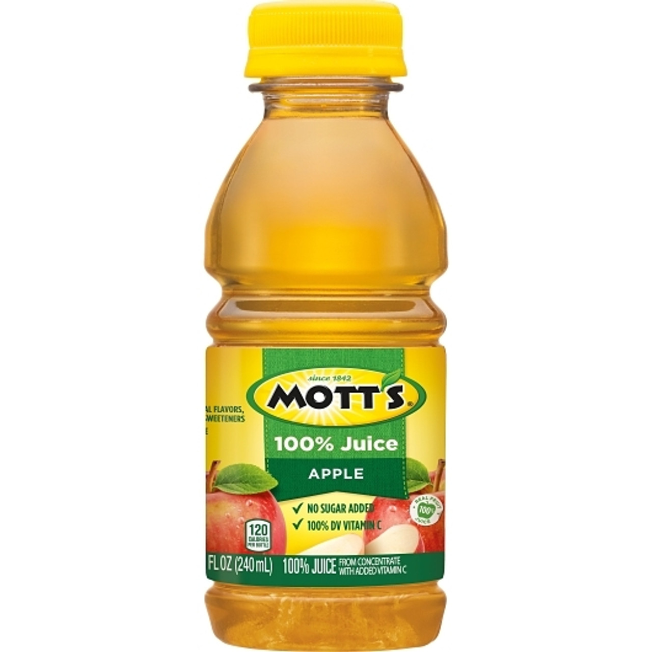 Mott s 100% Apple Juice, 8 Fluid Ounces, 24 Per Case