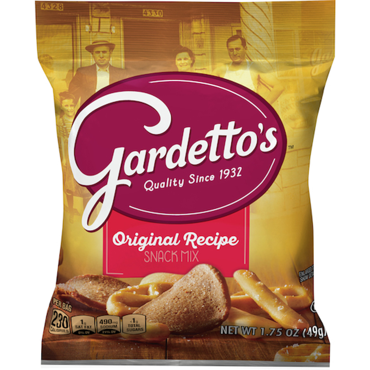 Gardetto s Original Recipe Single Serve Snack Mix, 1.75 Ounces, 60 Per Case