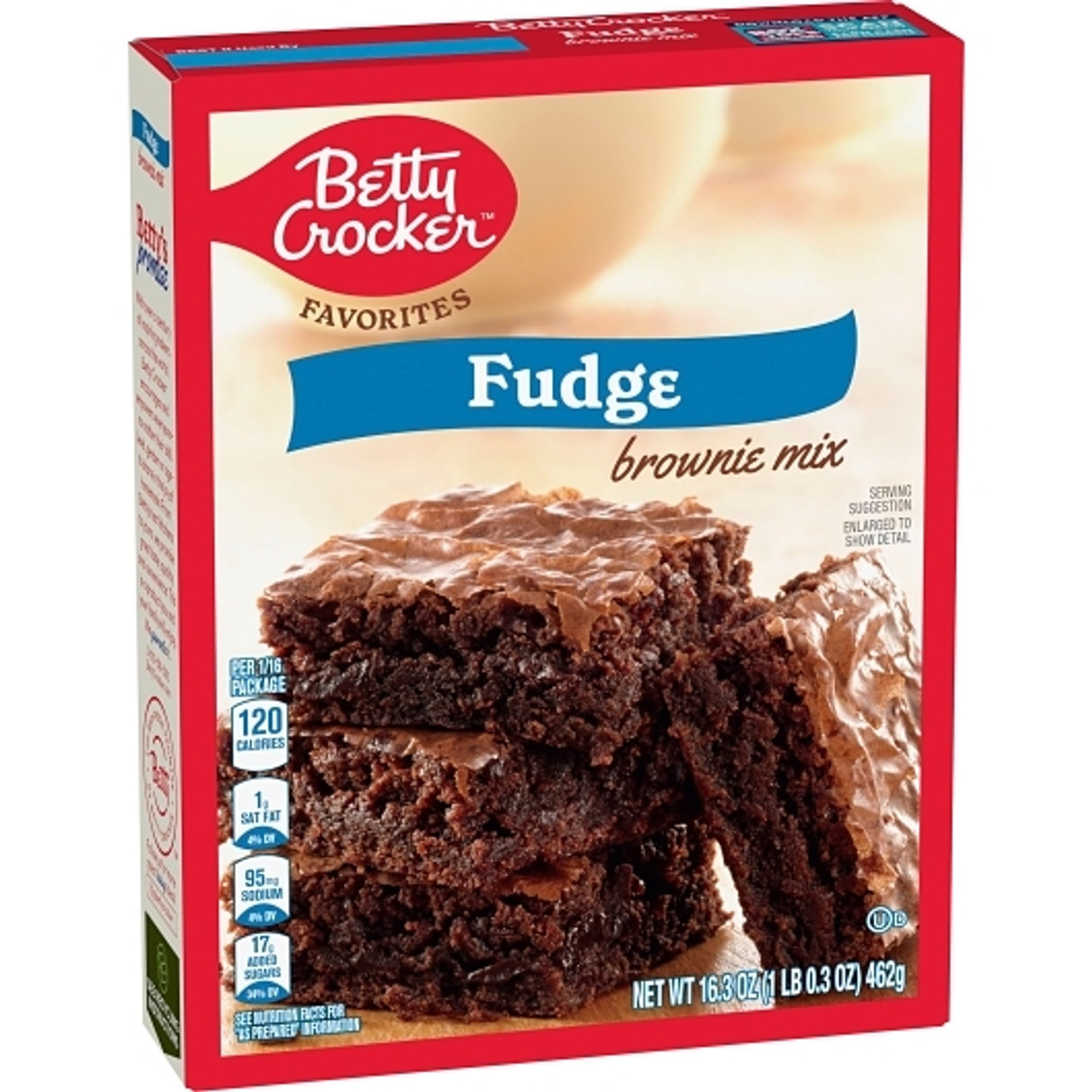 Betty Crocker Fudge Brownie Mix, 16.3 Ounce, 12 Per Case